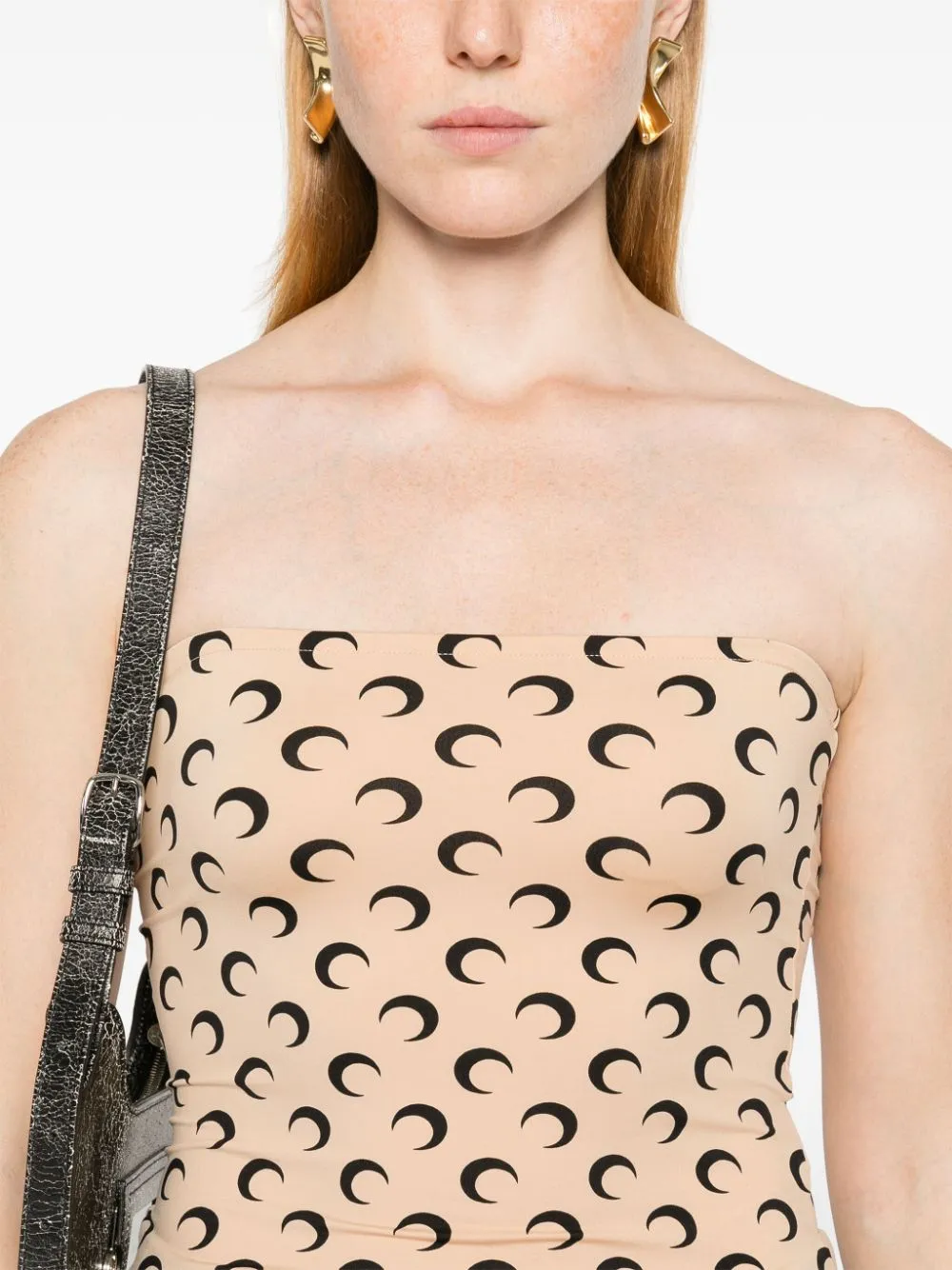 MARINE SERRE RECYCLED MOON TUBE TOP sold by Lord & Taylor product image thumbnail 4
