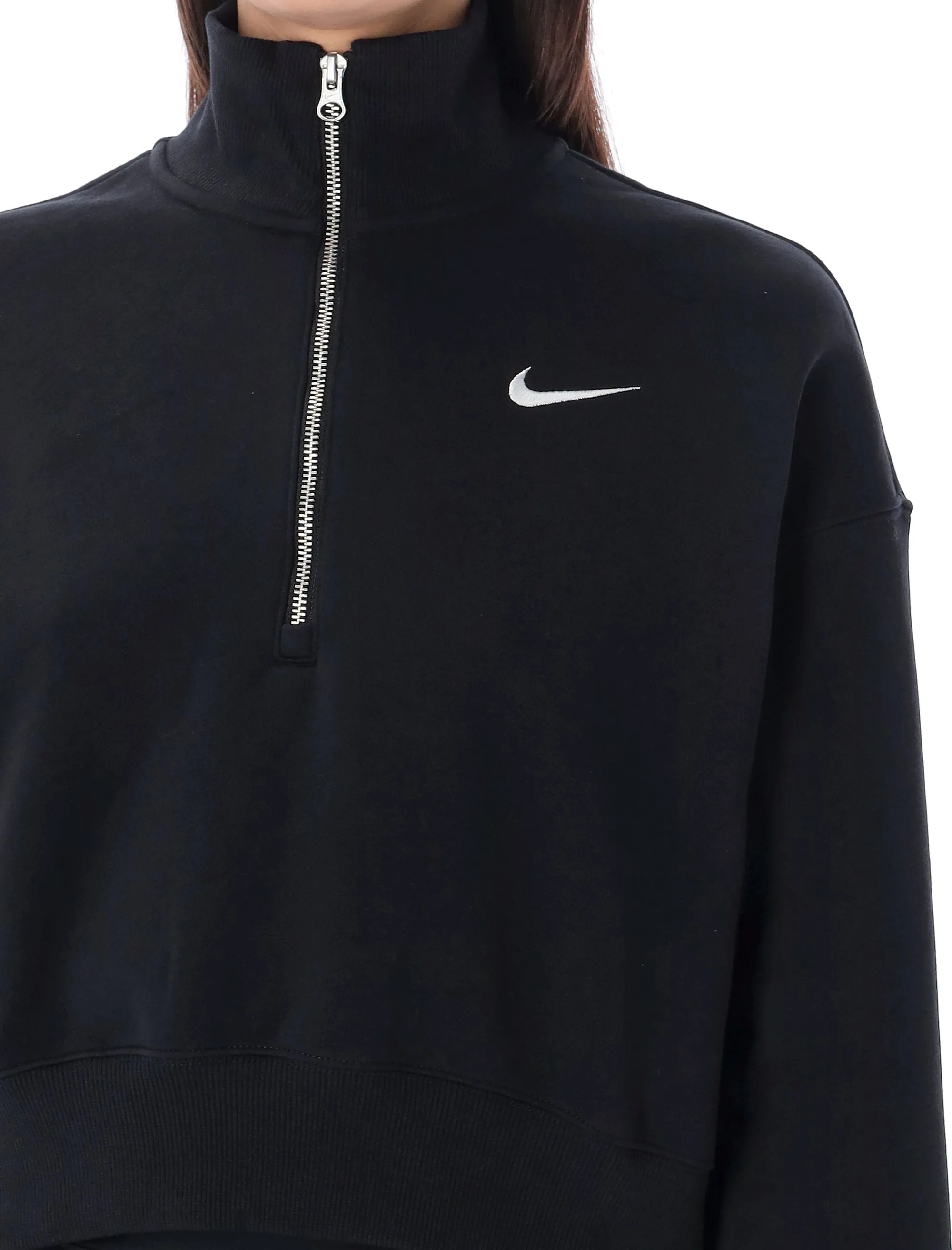 NIKE PHOENIX FLEECE 1/4 ZIP CROP SWEATSHIRT sold by Lord & Taylor product image thumbnail 3