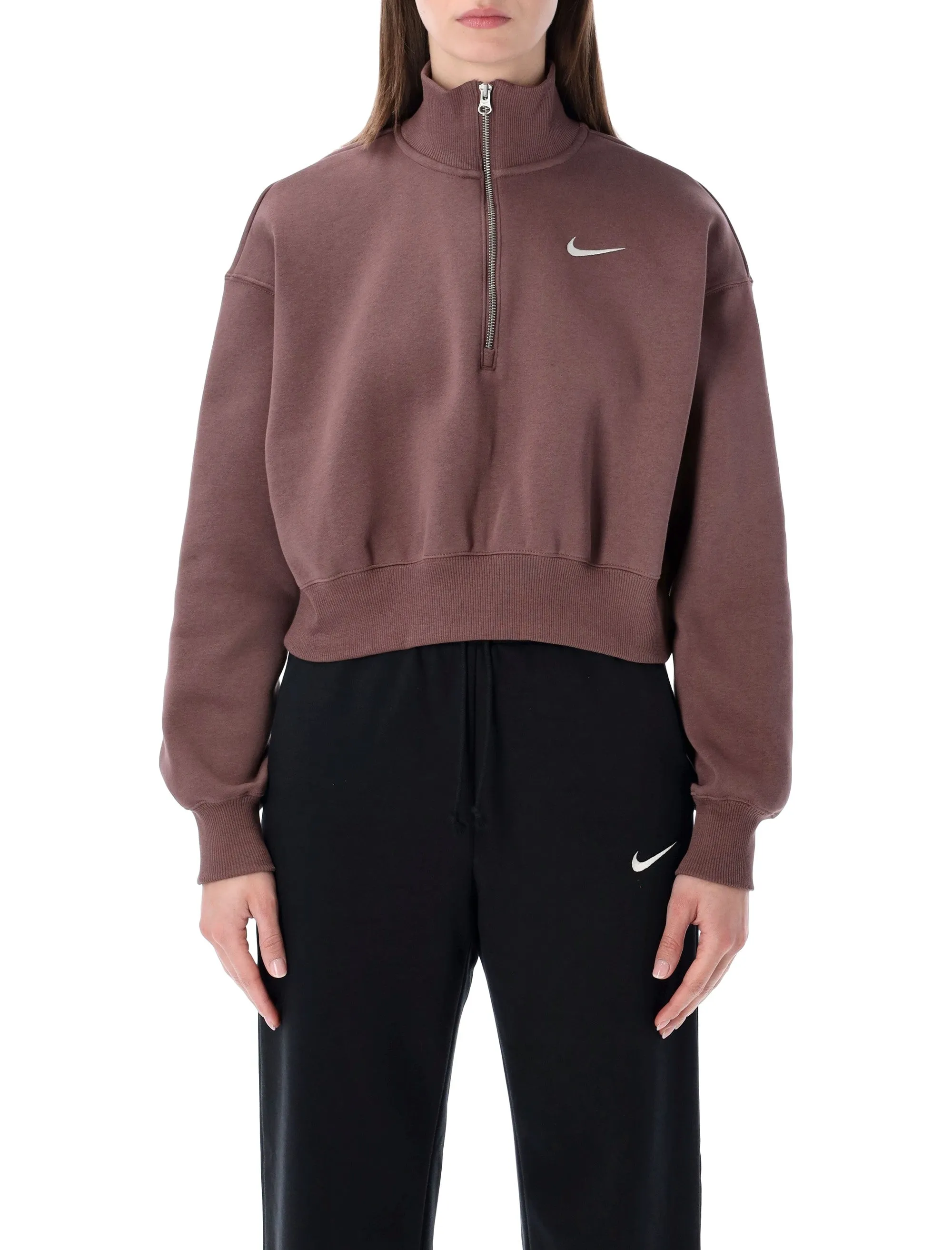 NIKE PHOENIX FLEECE 1/4 ZIP CROP SWEATSHIRT sold by Lord & Taylor