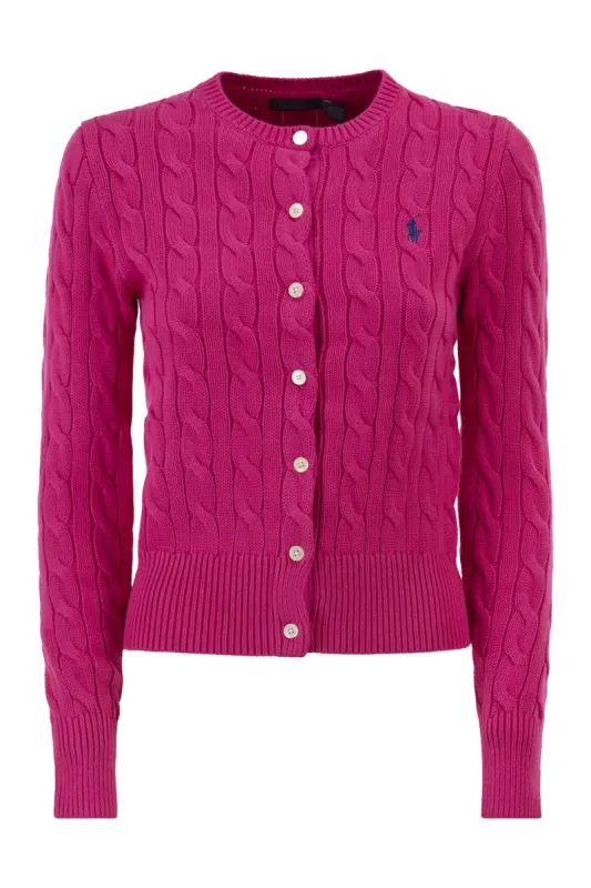 POLO RALPH LAUREN COTTON CLASSIC CABLE-KNIT CARDIGAN made by Polo by Ralph Lauren