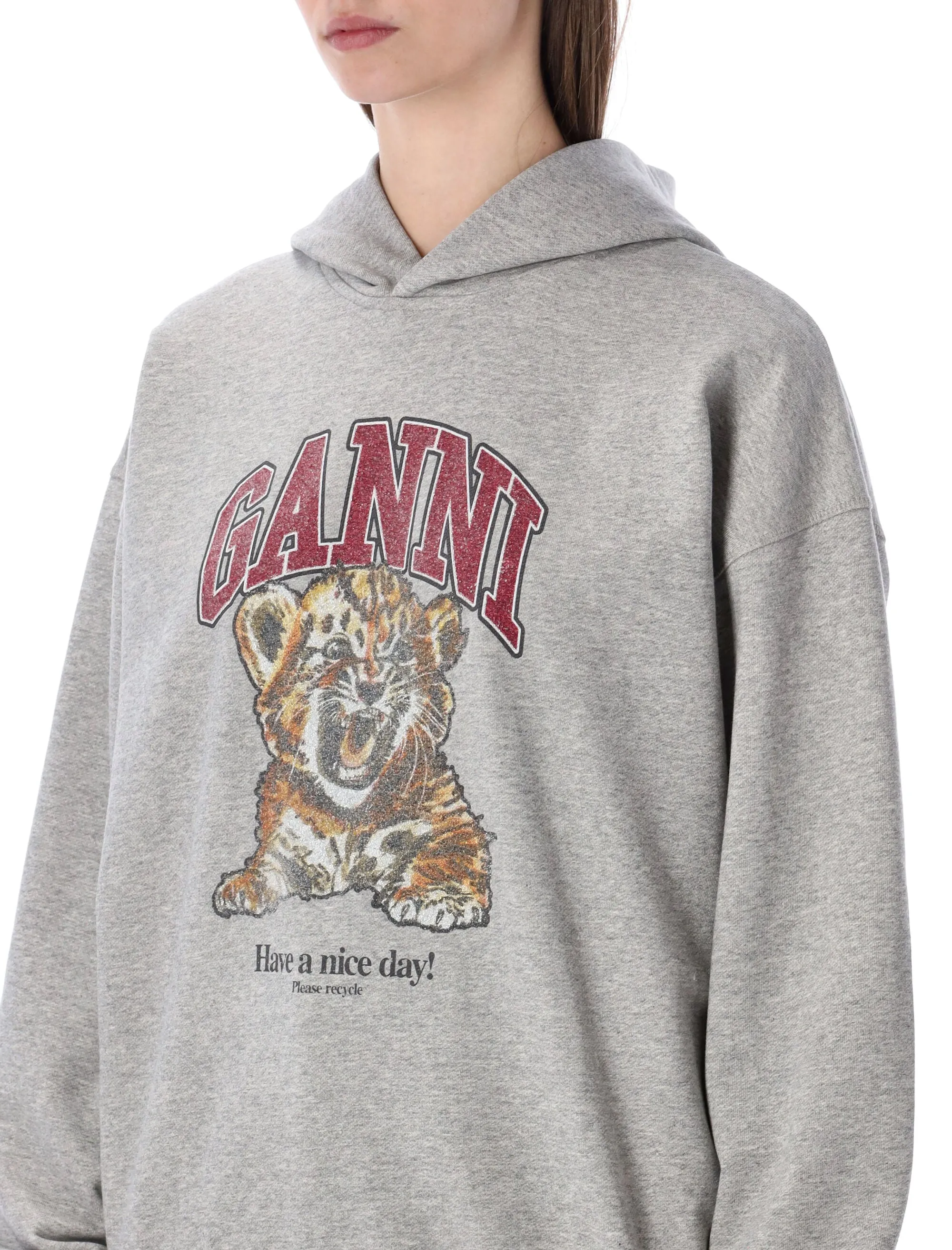 GANNI TIGER PRINT HOODIE sold by Lord & Taylor product image thumbnail 3