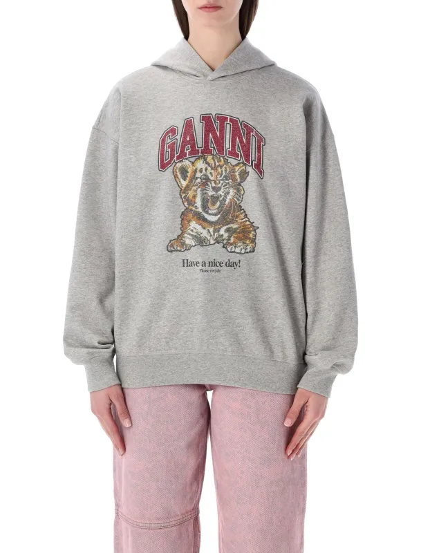 GANNI TIGER PRINT HOODIE sold by Lord & Taylor