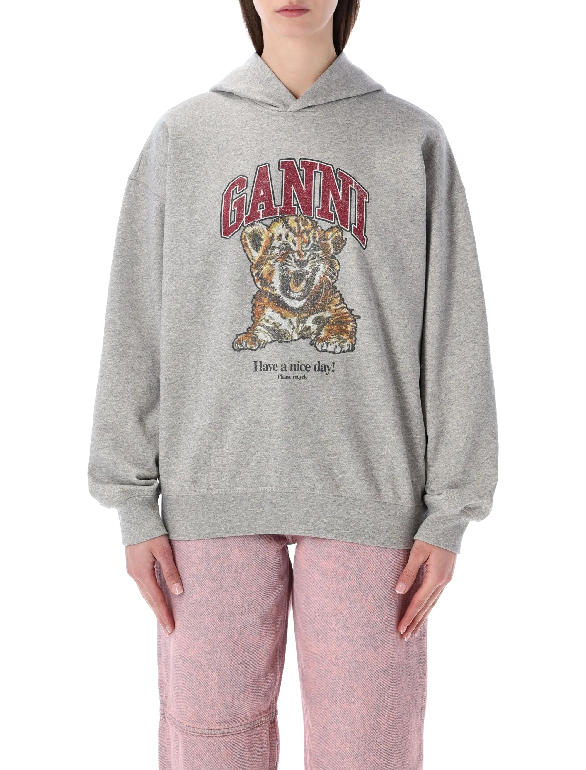 GANNI TIGER PRINT HOODIE sold by Lord & Taylor