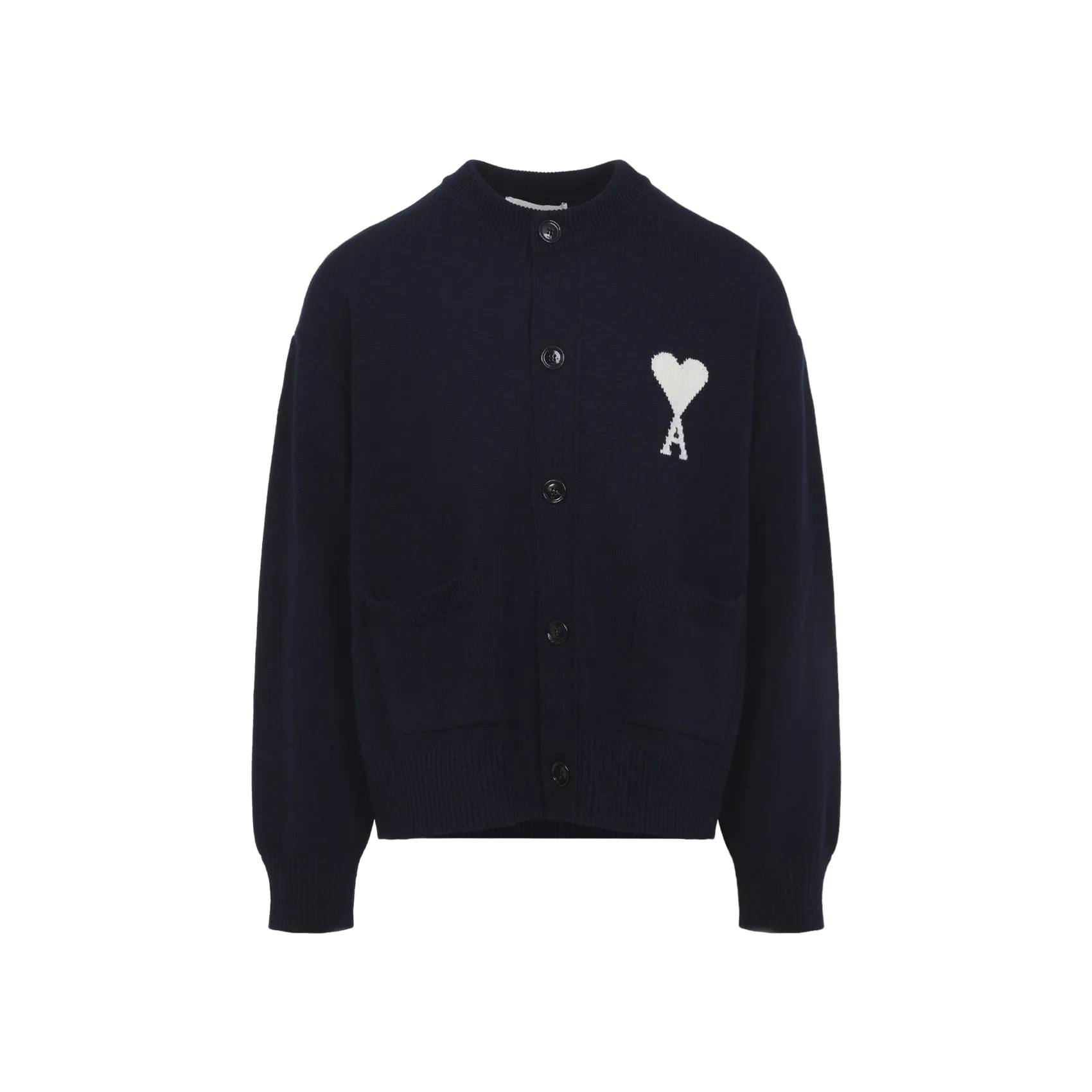 AMI PARIS AMI DE CŒUR KNIT CARDIGAN sold by Lord & Taylor