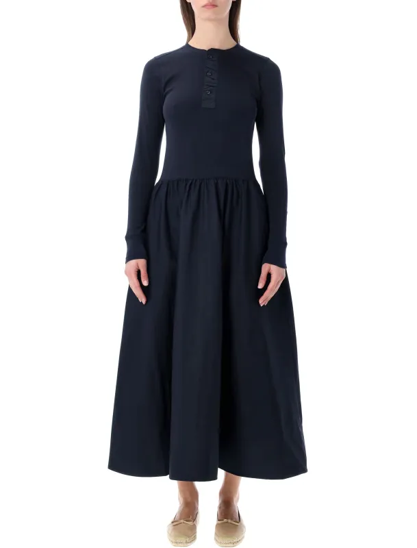 POLO RALPH LAUREN COTTON HENLEY LONG DRESS made by Polo by Ralph Lauren