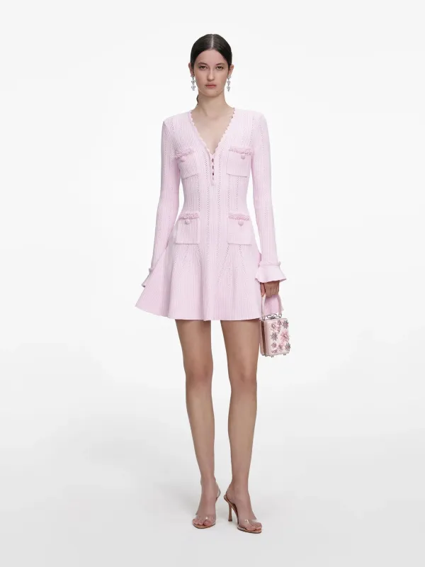 SELF-PORTRAIT PEARL KNIT MINI DRESS sold by Lord & Taylor