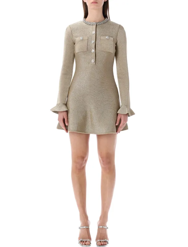 SELF-PORTRAIT CRYSTAL KNIT MINI DRESS sold by Lord & Taylor