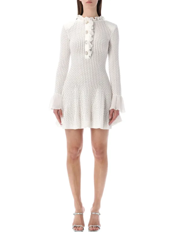 SELF-PORTRAIT POINTELLE MINI DRESS sold by Lord & Taylor