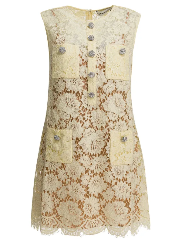 SELF-PORTRAIT FINE LACE MINI DRESS made by Self-Portrait