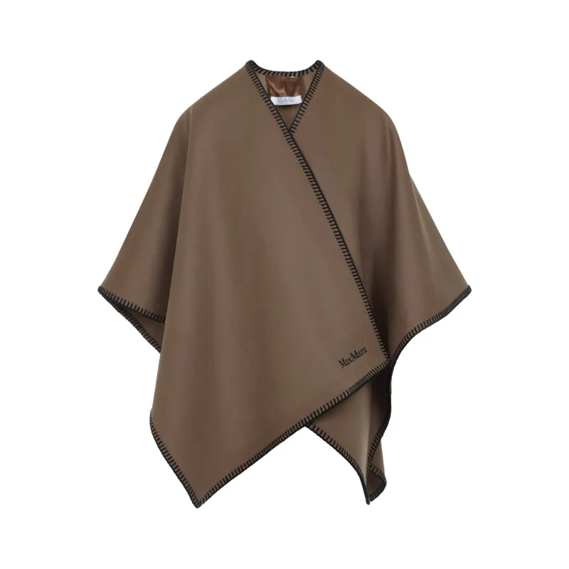 BROWN COLOMBA WOOL CAPE sold by Lord & Taylor
