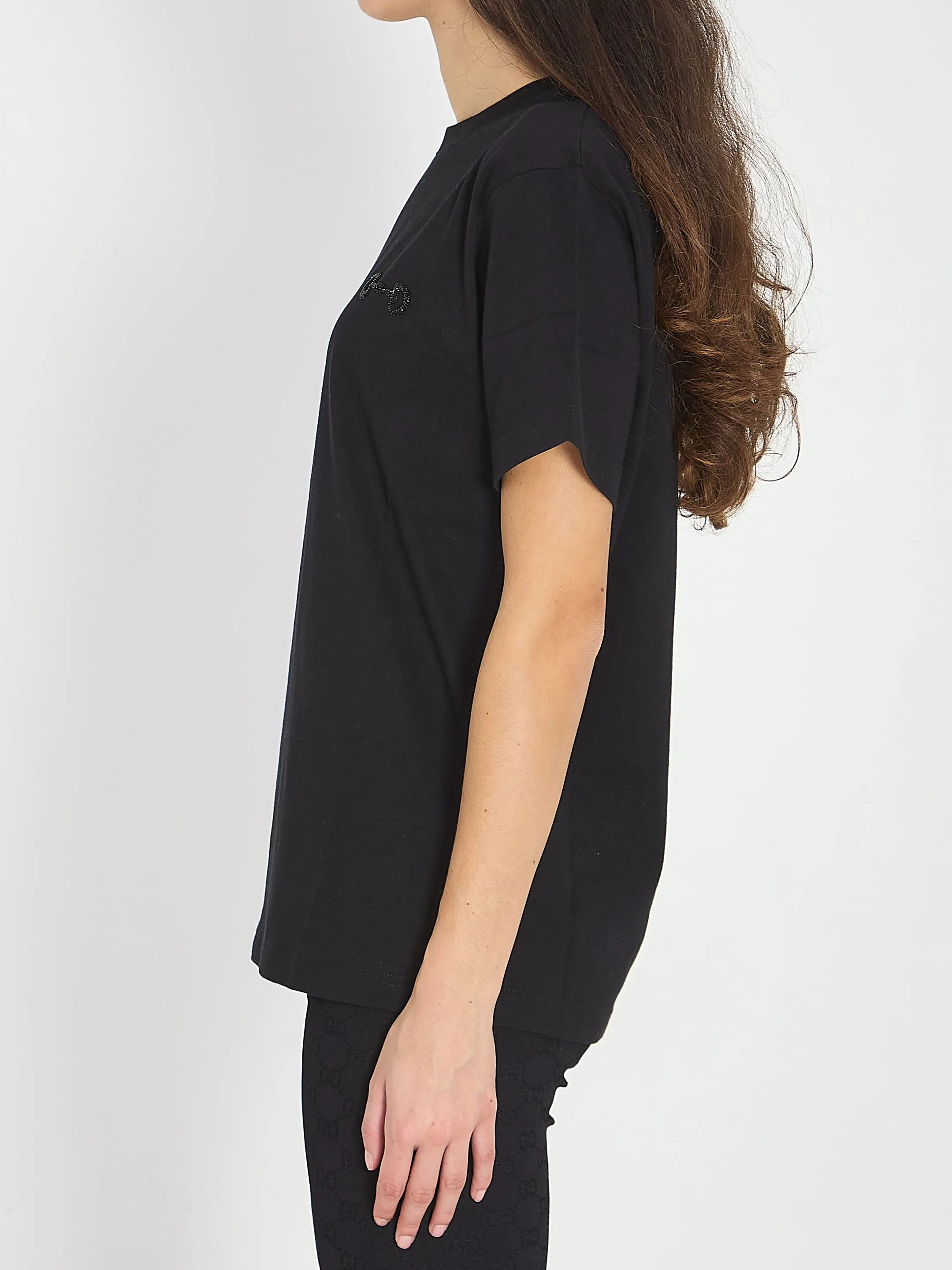 COTTON JERSEY T-SHIRT WITH EMBROIDERY sold by Lord & Taylor product image thumbnail 3