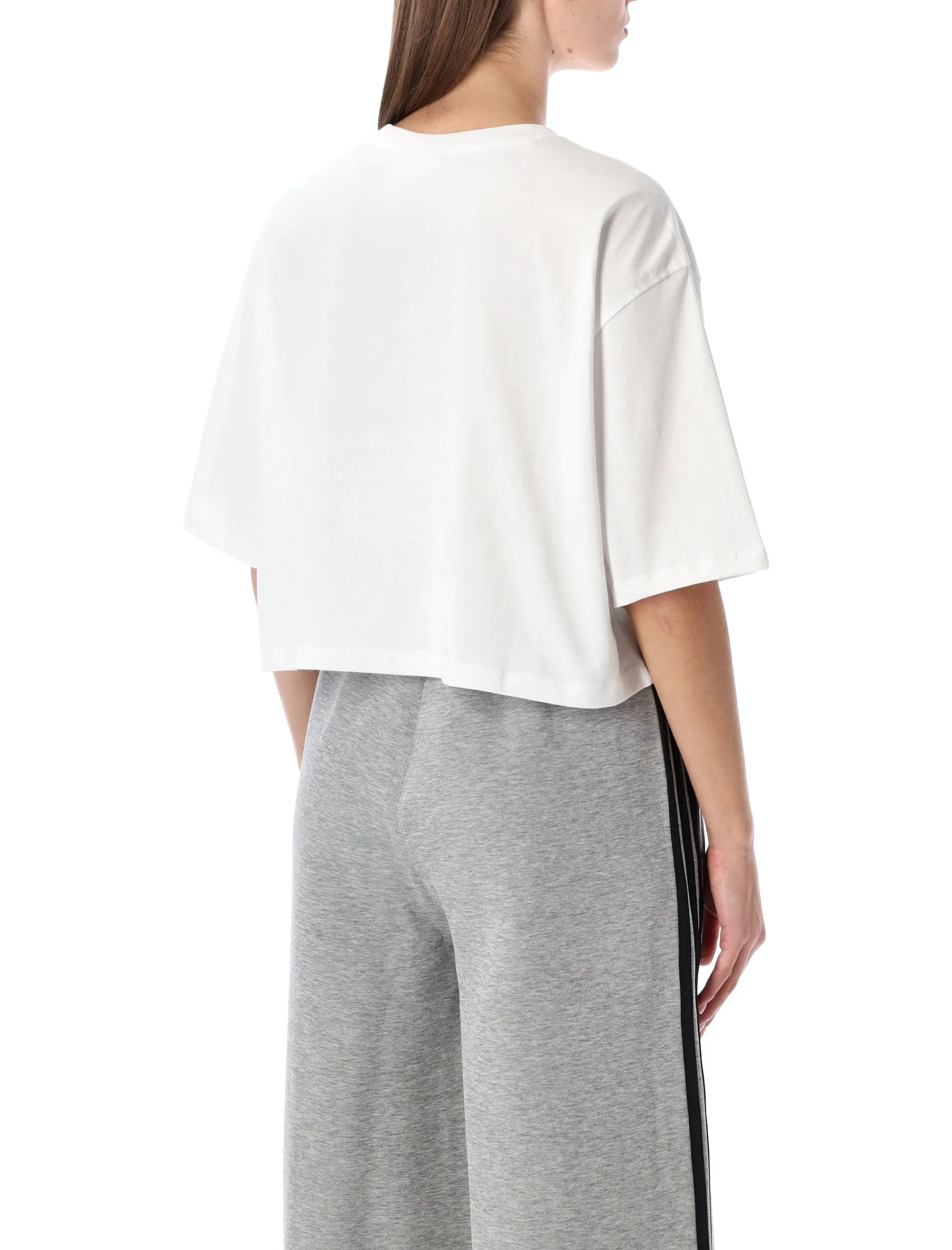 ADIDAS ORIGINALS WHITE ESSENTIALS CROPPED T-SHIRT sold by Lord & Taylor product image thumbnail 2