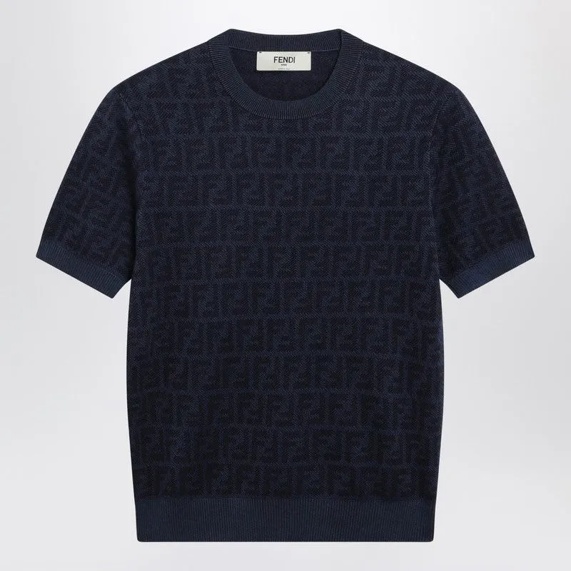 FENDI FF WOOL SILK JACQUARD JUMPER sold by Lord & Taylor