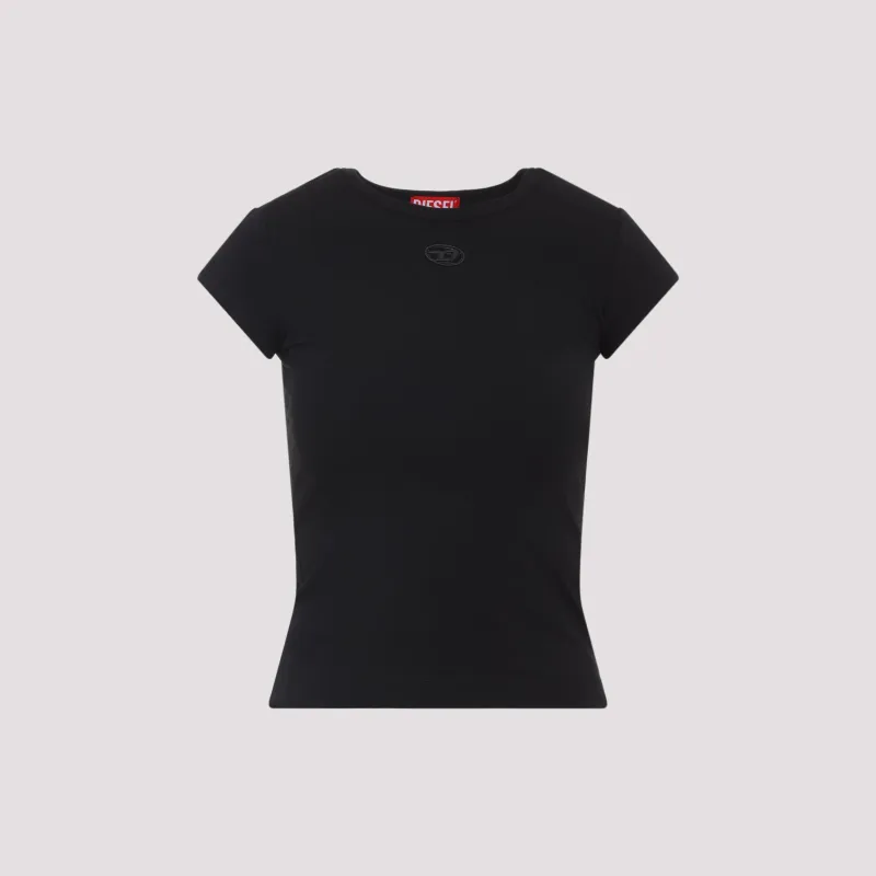 DIESEL T-ANGIE-OD T-SHIRT WITH CUT-OUT EMBROIDERED LOGO made by Diesel