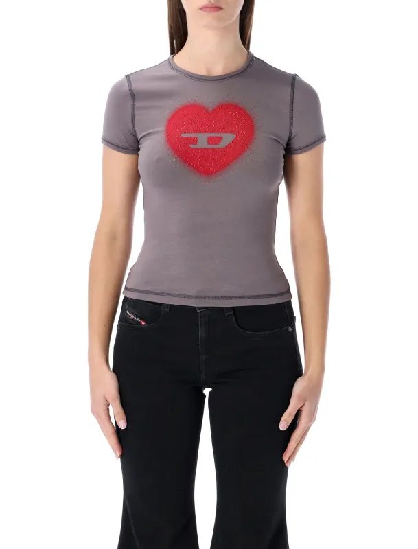 DIESEL T-UNCUTIES HEART LOGO T-SHIRT sold by Lord & Taylor
