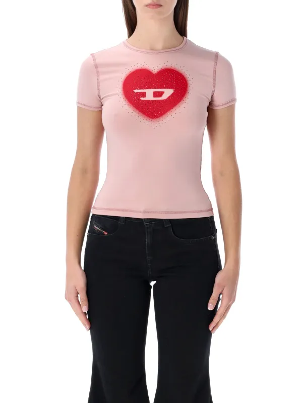 DIESEL T-UNCUTIES HEART LOGO T-SHIRT made by Diesel