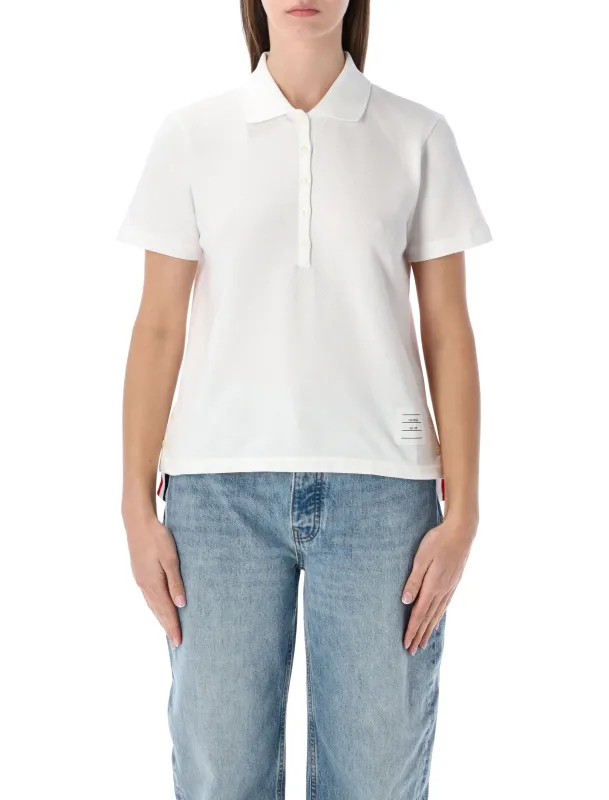 THOM BROWNE RELAXED-FIT COTTON POLO SHIRT sold by Lord & Taylor