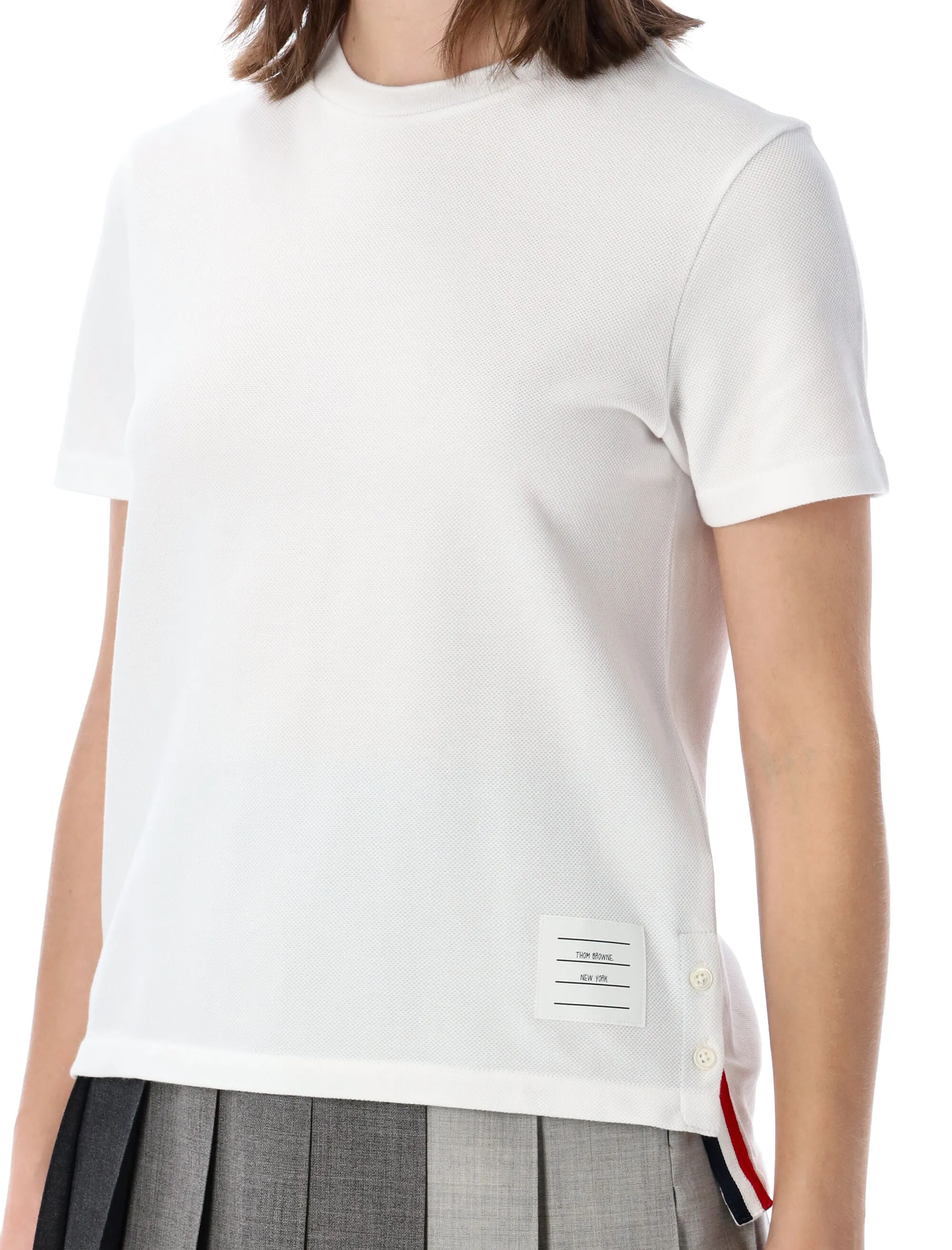 THOM BROWNE CLASSIC PIQUÉ T-SHIRT sold by Lord & Taylor product image thumbnail 3