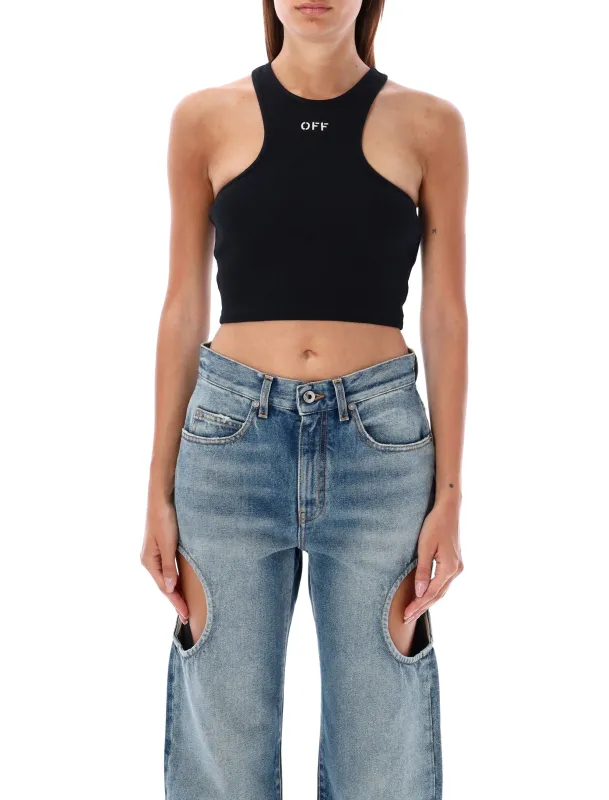 OFF-WHITE CROPPED TOP sold by Lord & Taylor