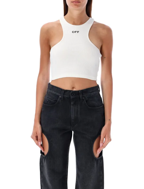 OFF-WHITE CROPPED TOP sold by Lord & Taylor