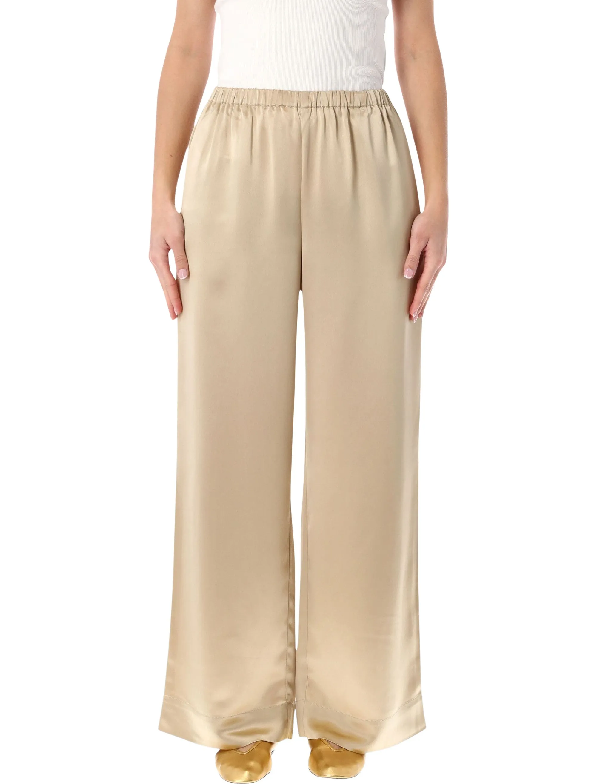 BY MALENE BIRGER CABELLO SATIN WIDE-LEG TROUSERS sold by Lord & Taylor