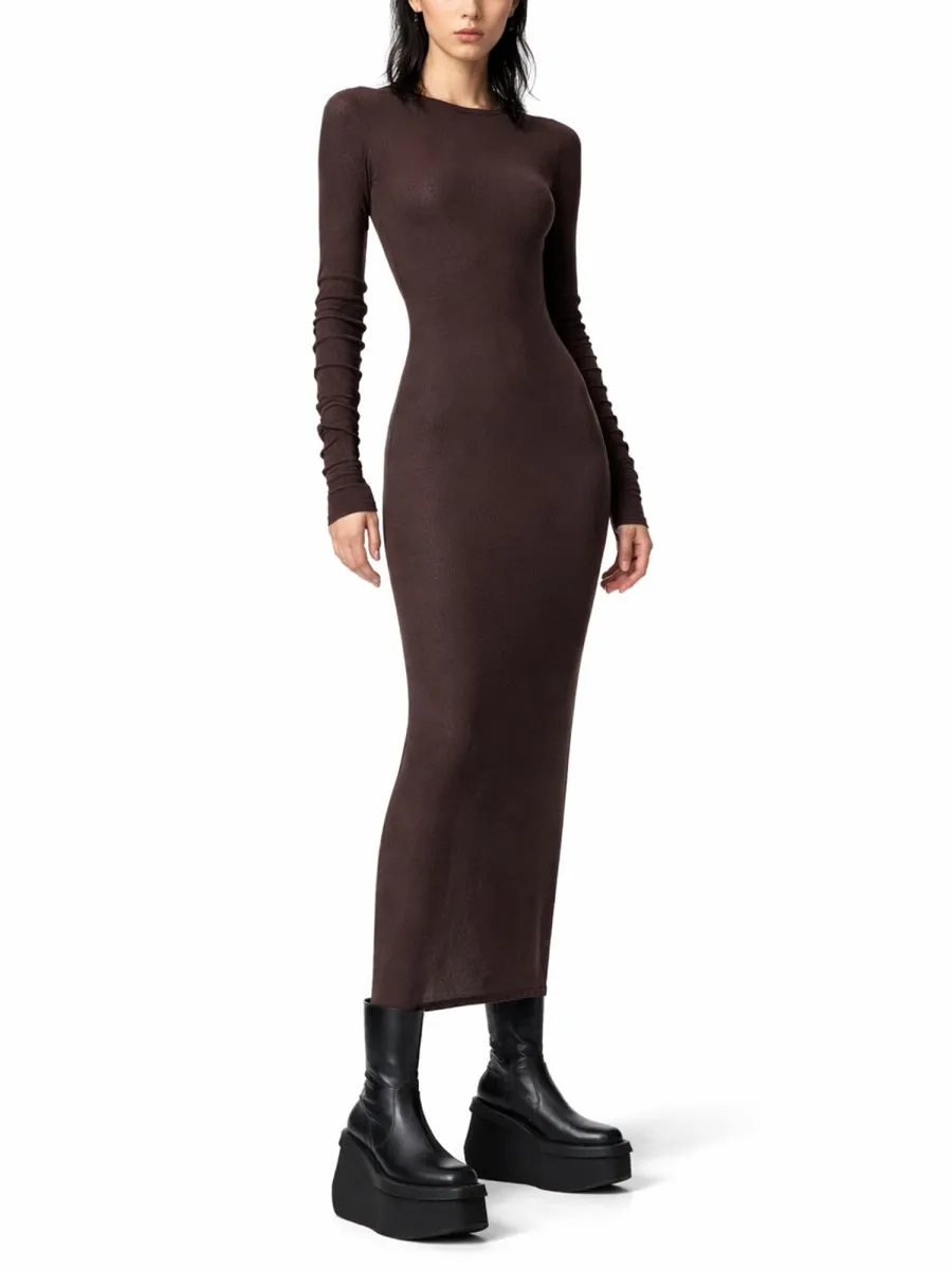 RICK OWENS RIBBED LONG SLEEVES DRESS sold by Lord & Taylor product image thumbnail 2