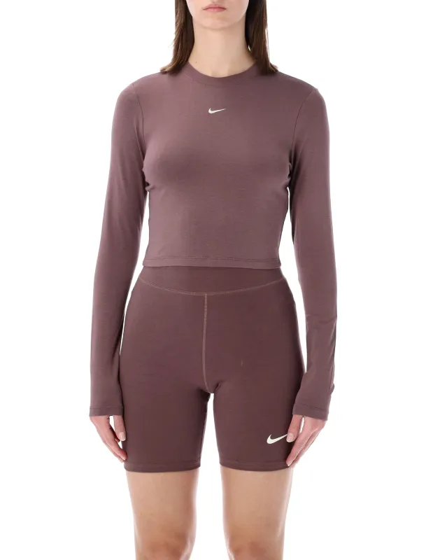 NIKE LONG-SLEEVE CROPPED TOP sold by Lord & Taylor
