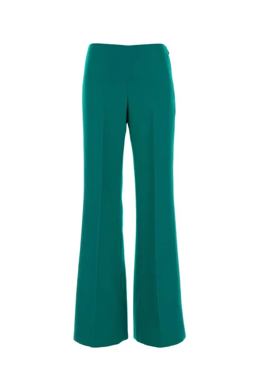 FENDI TURQUOISE WOOL FLARED TROUSERS sold by Lord & Taylor