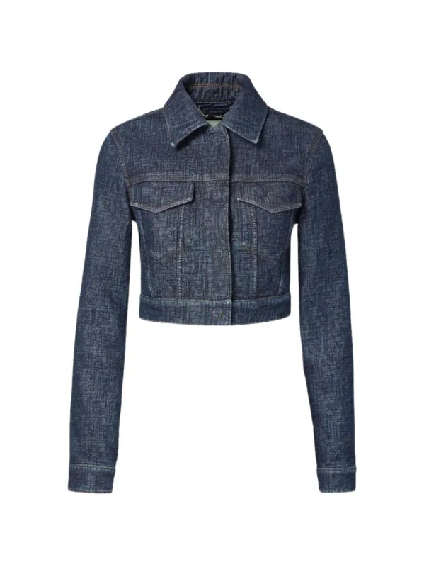 FENDI CROPPED PADDED DENIM JACKET sold by Lord & Taylor