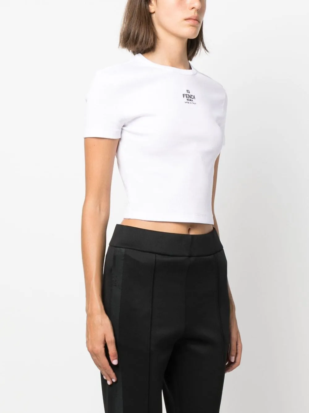 FENDI RIBBED COTTON T-SHIRT sold by Lord & Taylor product image thumbnail 3