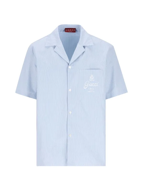 BOWLING SHIRT IN COTTON POPLIN made by Gucci