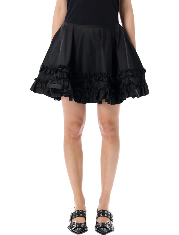 GANNI DUCHESSE NYLON MINI SKIRT made by Ganni