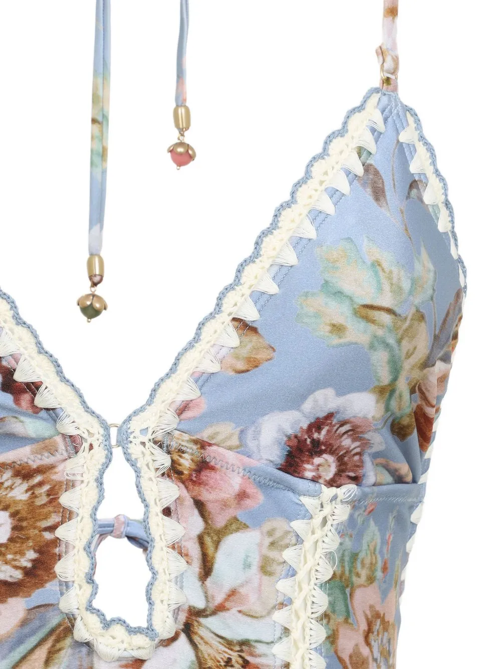 ZIMMERMANN CHAMBRAY CROCHET ONE-PIECE SWIMSUIT sold by Lord & Taylor product image thumbnail 2