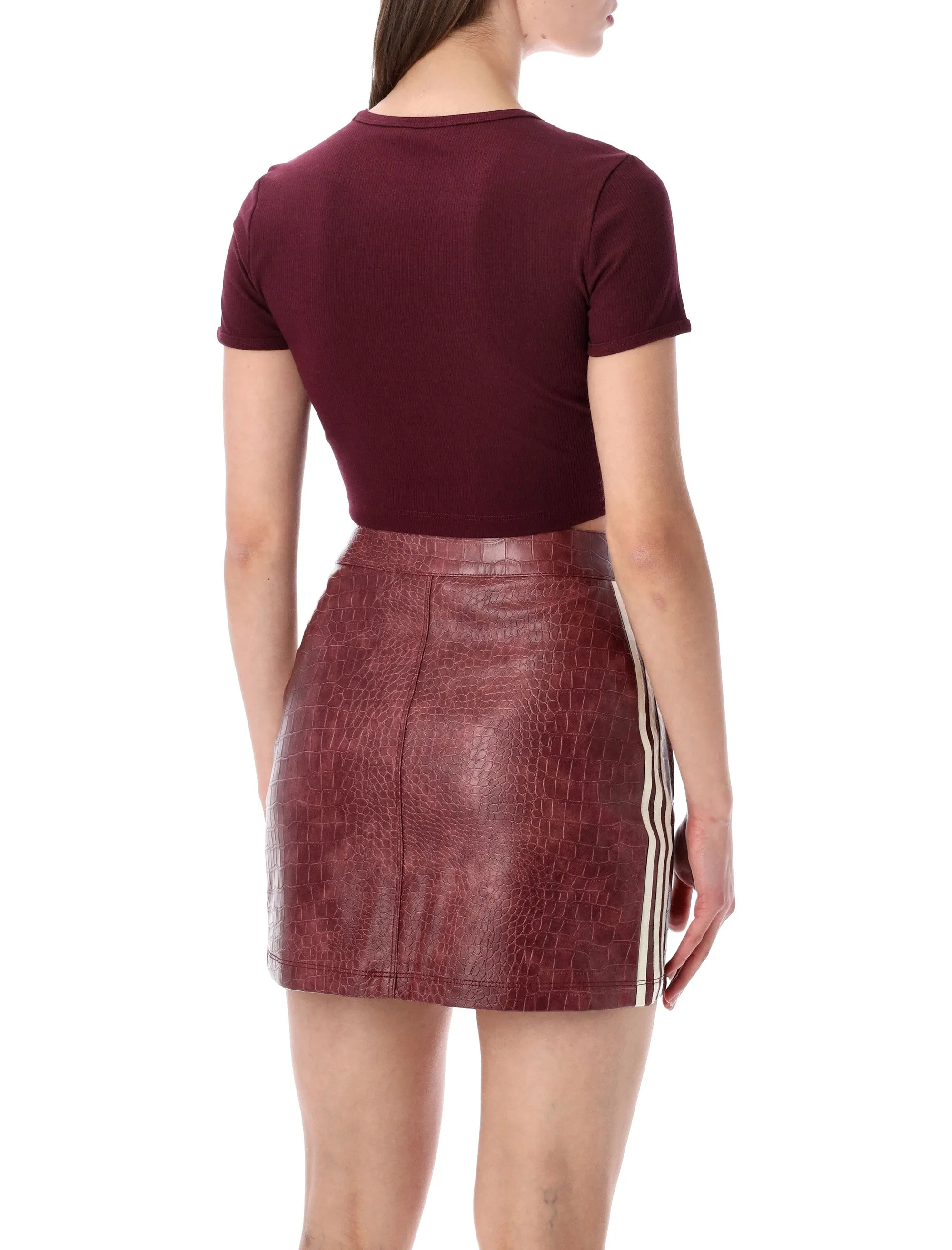 ADIDAS ORIGINALS RIBBED CROPPED T-SHIRT sold by Lord & Taylor product image thumbnail 2