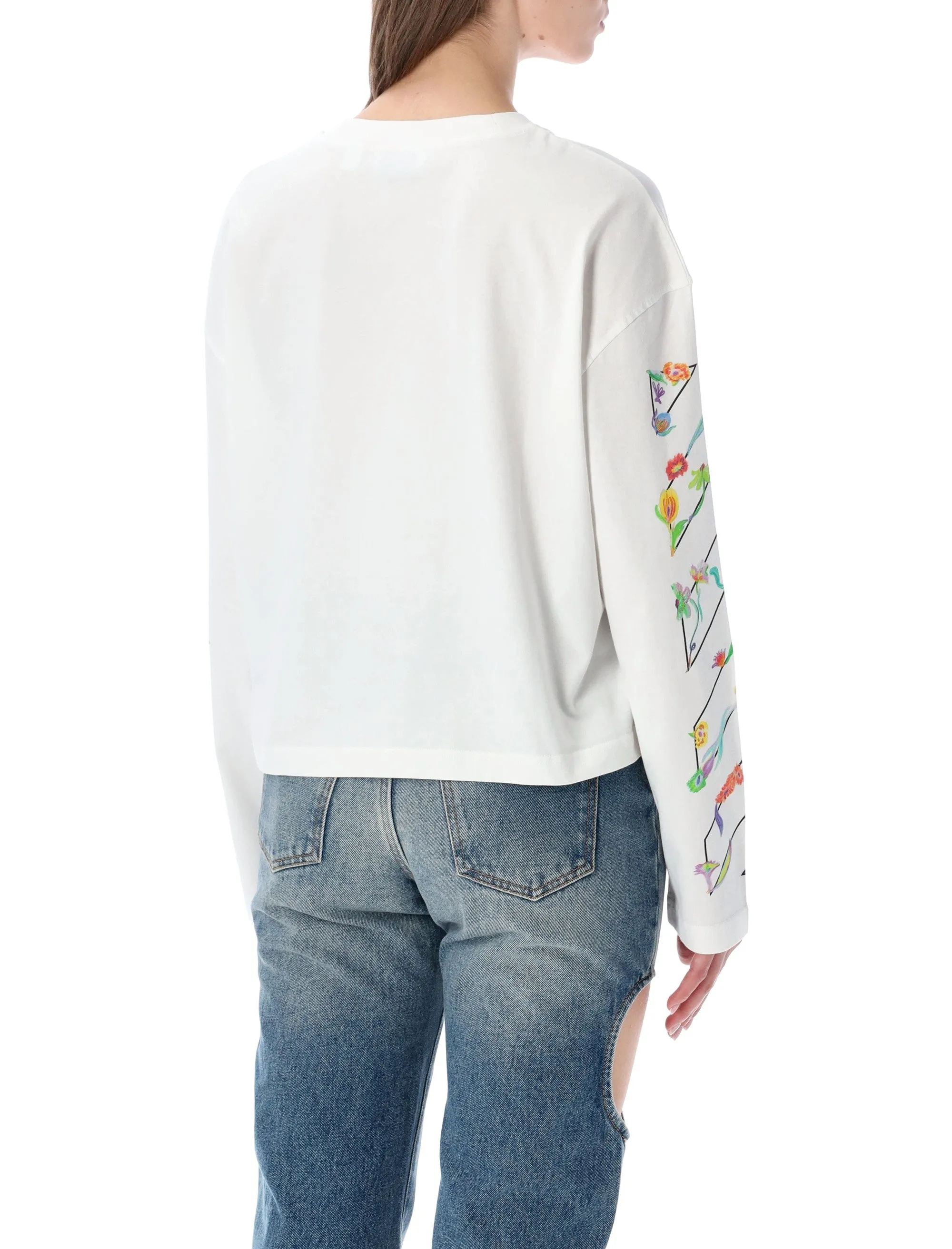 OFF-WHITE FLOWER LONG SLEEVE T-SHIRT sold by Lord & Taylor product image thumbnail 2