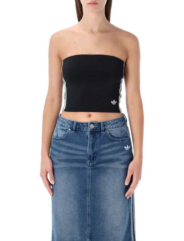 ADIDAS ORIGINALS BLACK TUBE TOP made by Adidas