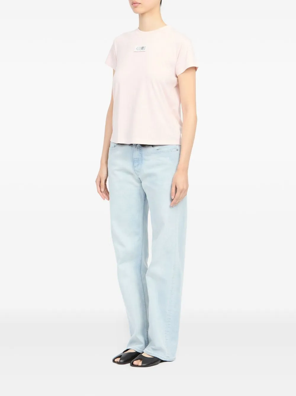 MM6 MAISON MARGIELA PINK NUMERIC COTTON T-SHIRT sold by Lord & Taylor product image thumbnail 3