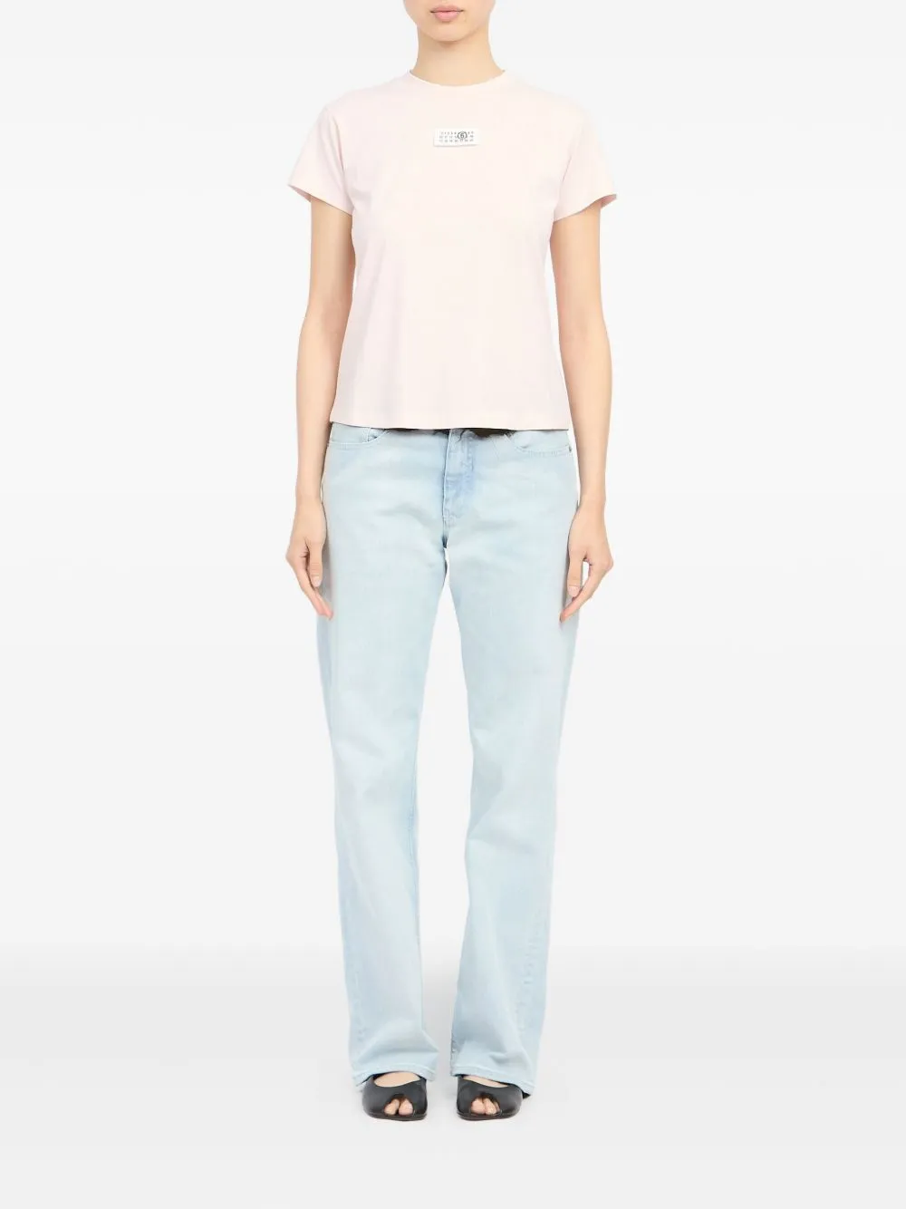 MM6 MAISON MARGIELA PINK NUMERIC COTTON T-SHIRT sold by Lord & Taylor product image thumbnail 4