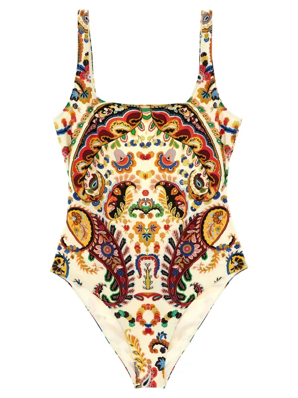 Floral 'Paisley' one-piece swimsuit made by Etro