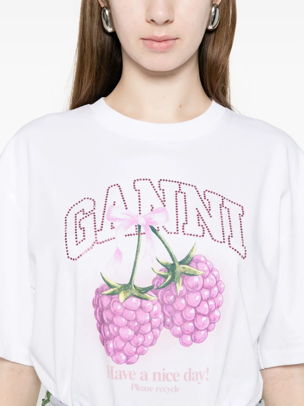 RASPBERRY COTTON T-SHIRT sold by Lord & Taylor product image thumbnail 4