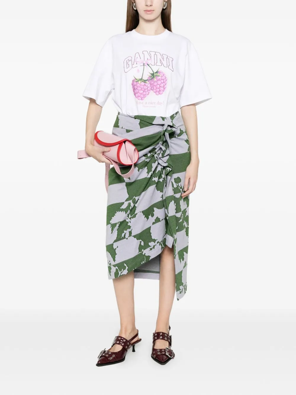 RASPBERRY COTTON T-SHIRT sold by Lord & Taylor product image thumbnail 5