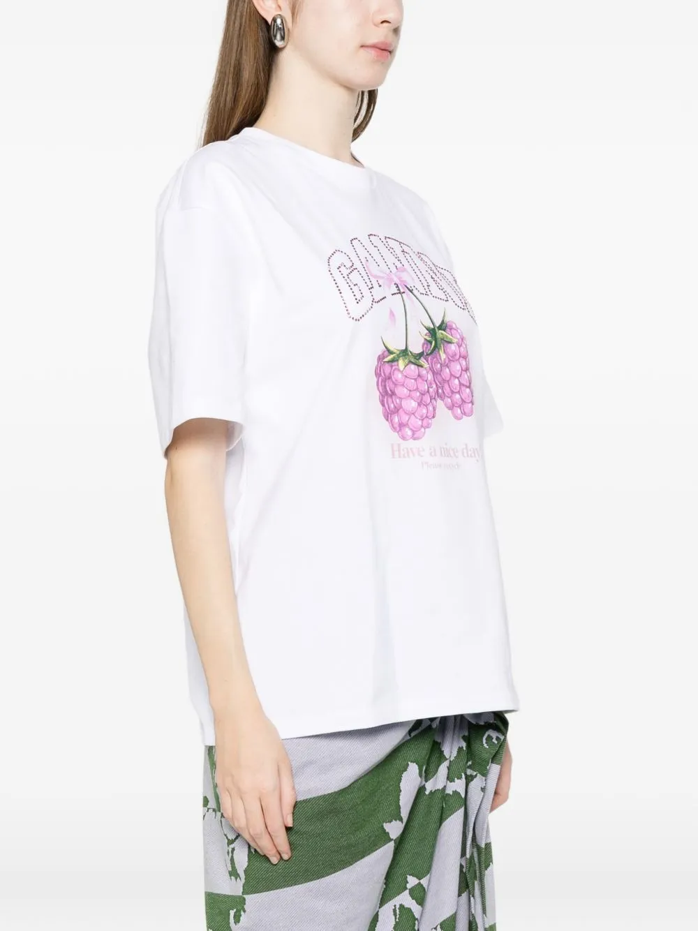RASPBERRY COTTON T-SHIRT sold by Lord & Taylor product image thumbnail 2