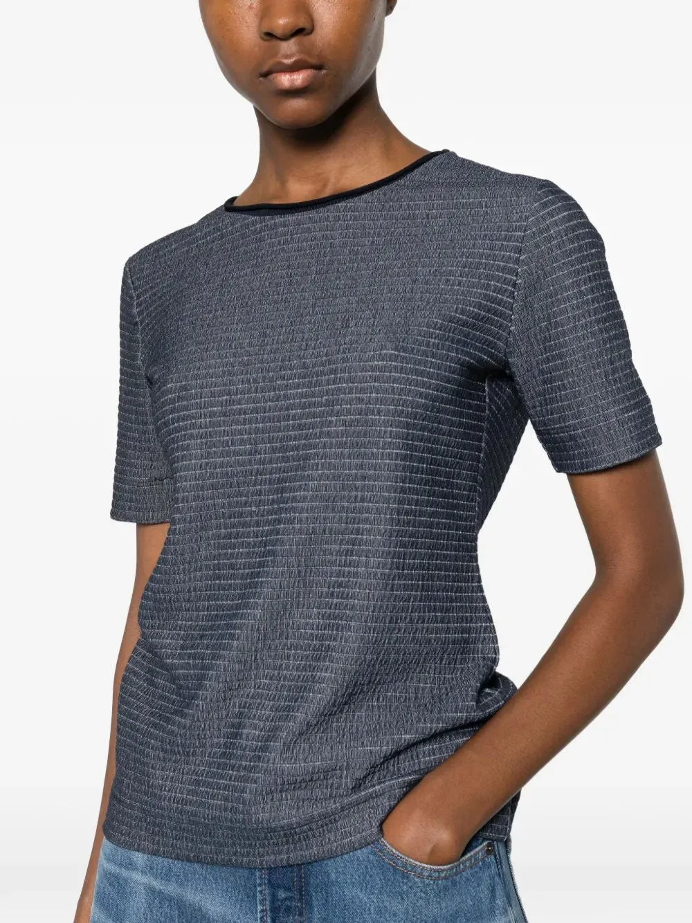 EMPORIO ARMANI TEXTURED T-SHIRT sold by Lord & Taylor product image thumbnail 2