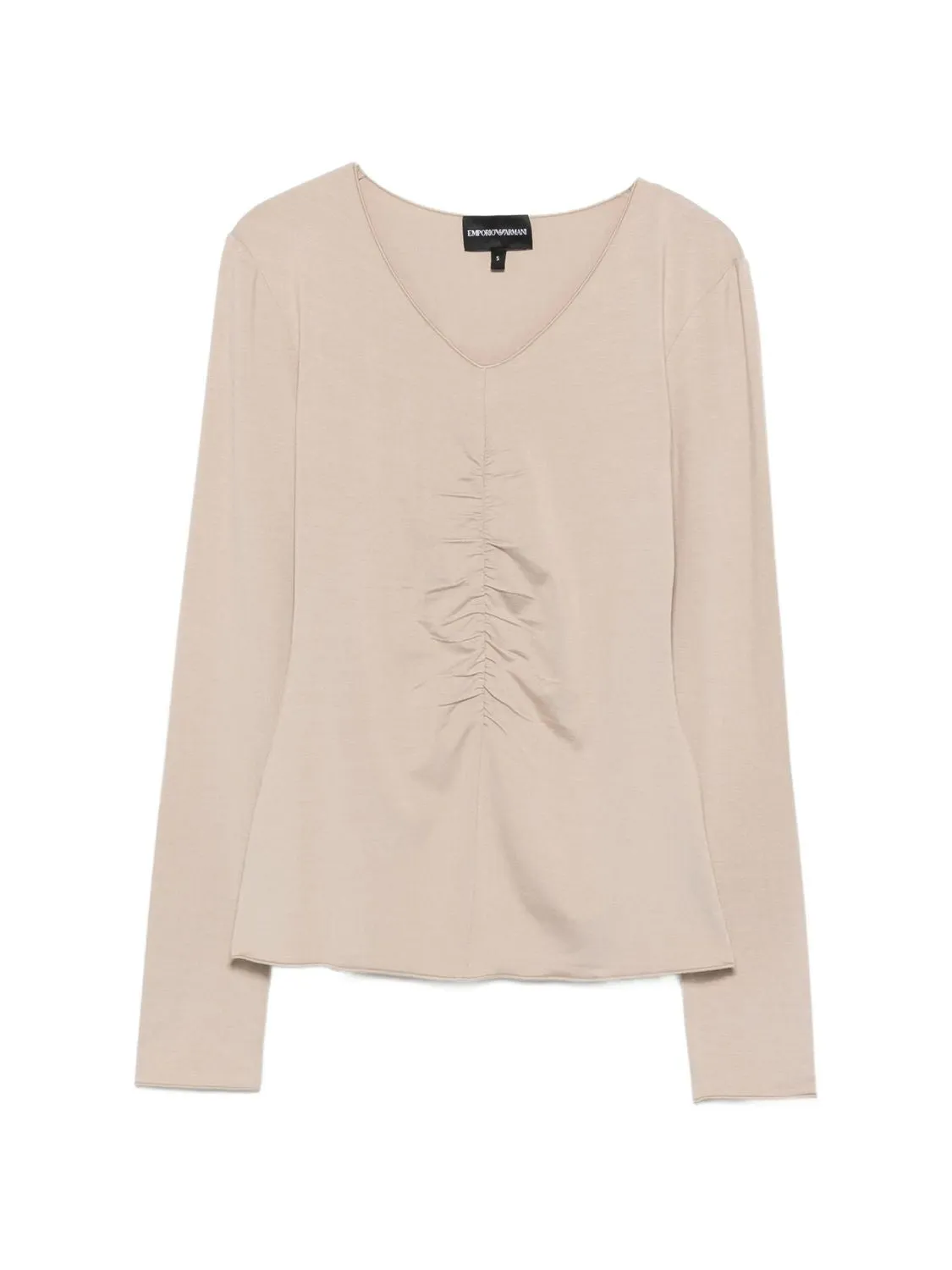 EMPORIO ARMANI GATHERED-EFFECT V-NECK T-SHIRT sold by Lord & Taylor
