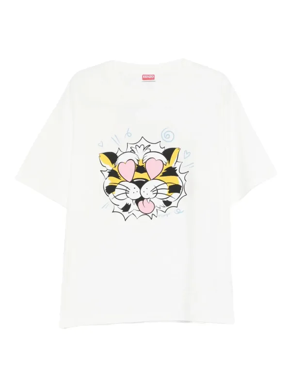KENZO TIGER-PRINT T-SHIRT made by Kenzo