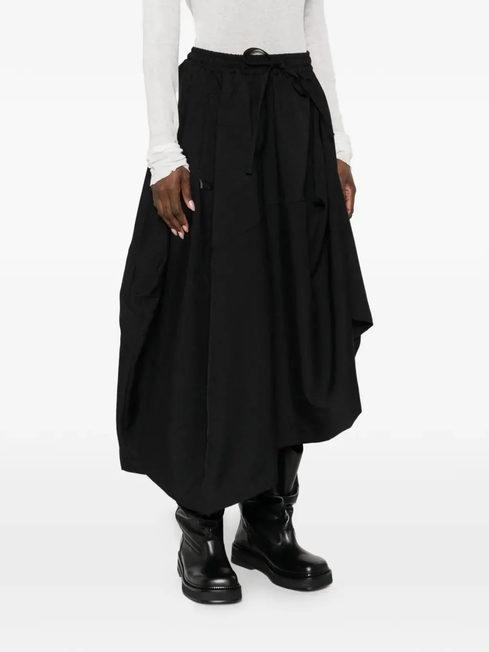 Y-3 ASYMMETRIC-HEM MIDI SKIRT sold by Lord & Taylor product image thumbnail 2