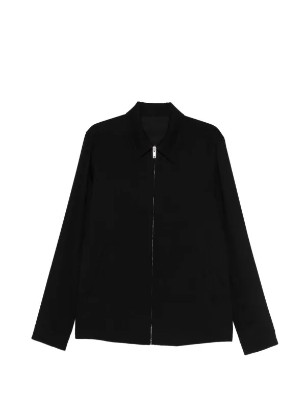RICK OWENS LONG-SLEEVE POINTED-COLLAR BOMBER JACKET made by Rick Owens