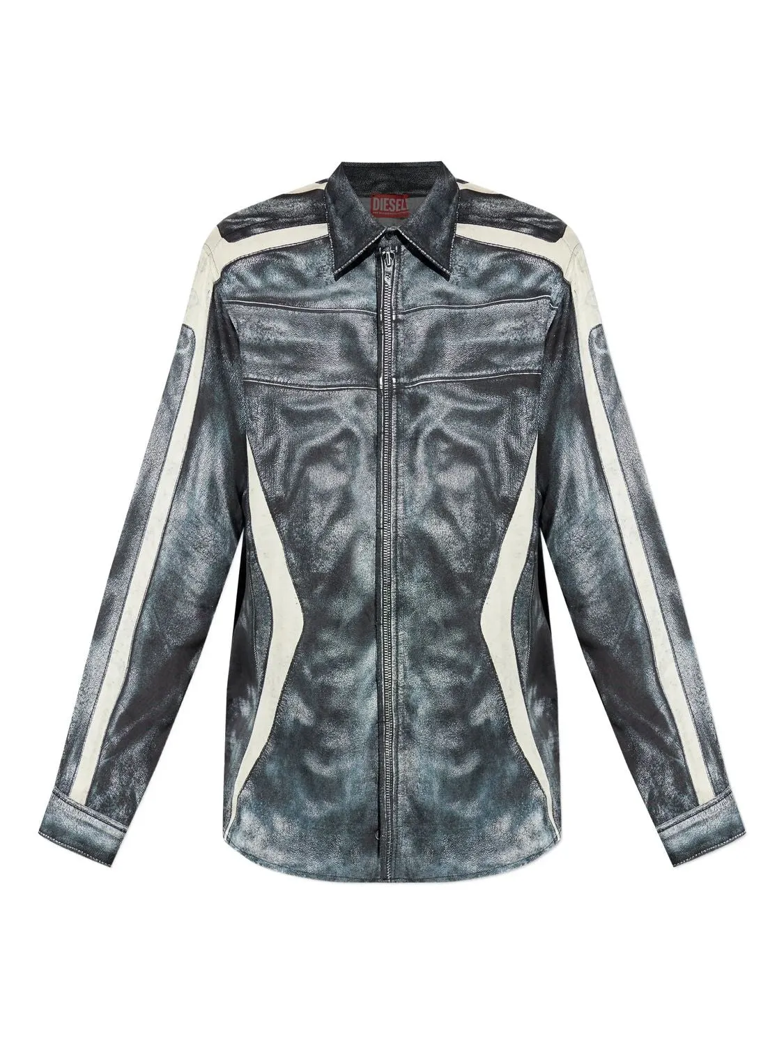 DIESEL ZIP-FASTENING PRINTED SHIRT sold by Lord & Taylor