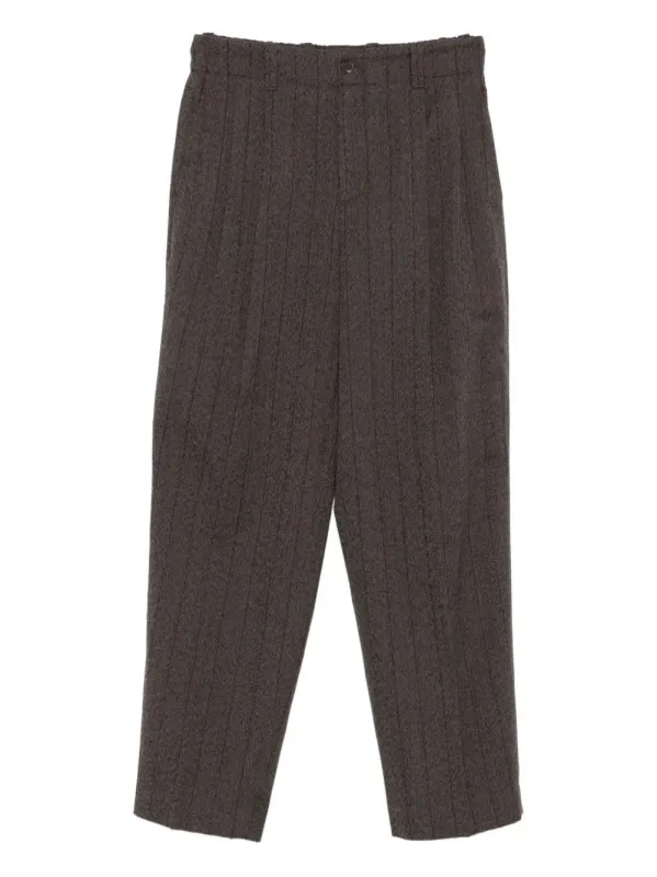 GOLDEN GOOSE PINSTRIPE-PATTERN WOOL TROUSERS made by Golden Goose