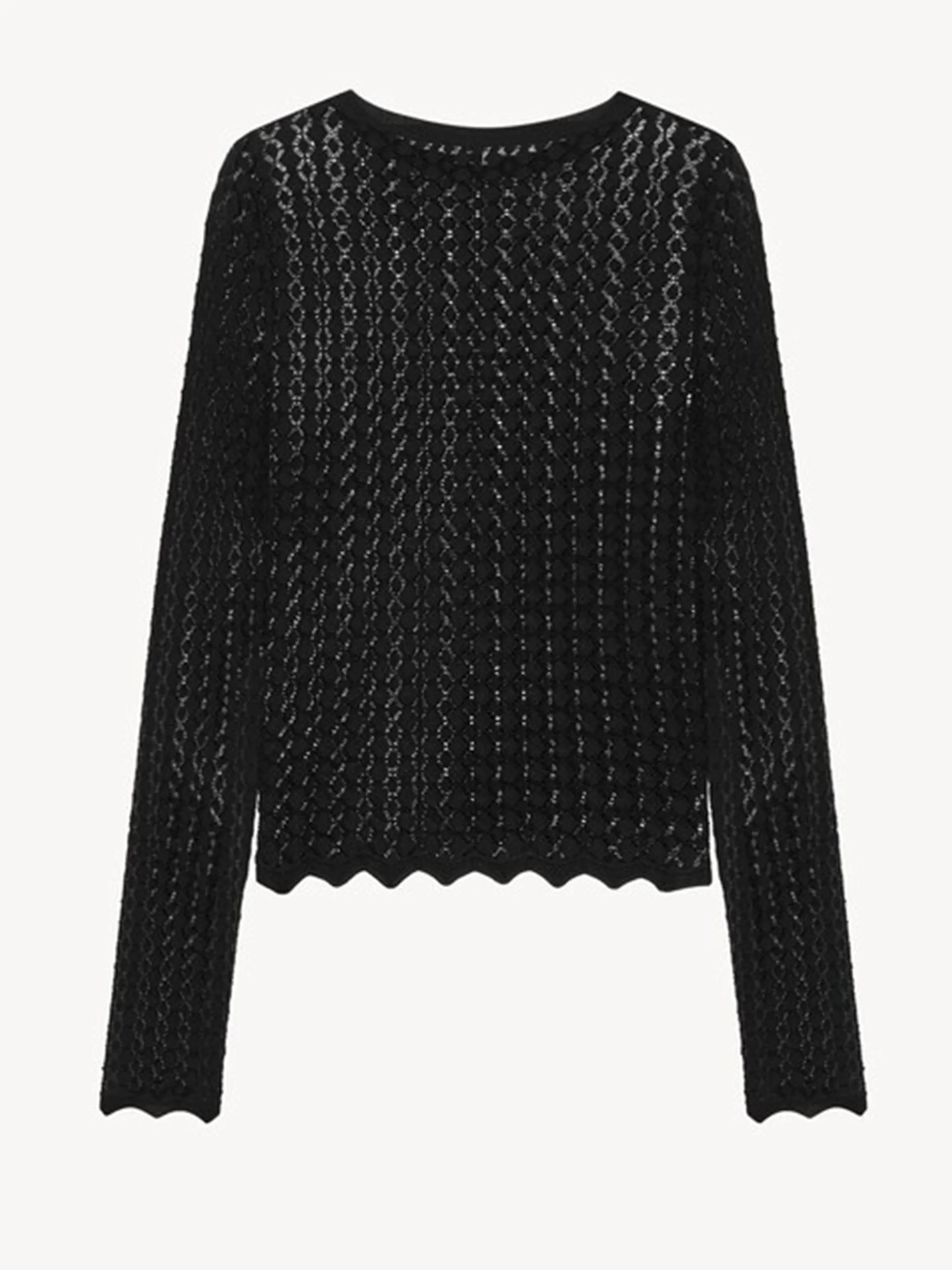 Black viscose top. sold by Lord & Taylor product image thumbnail 2